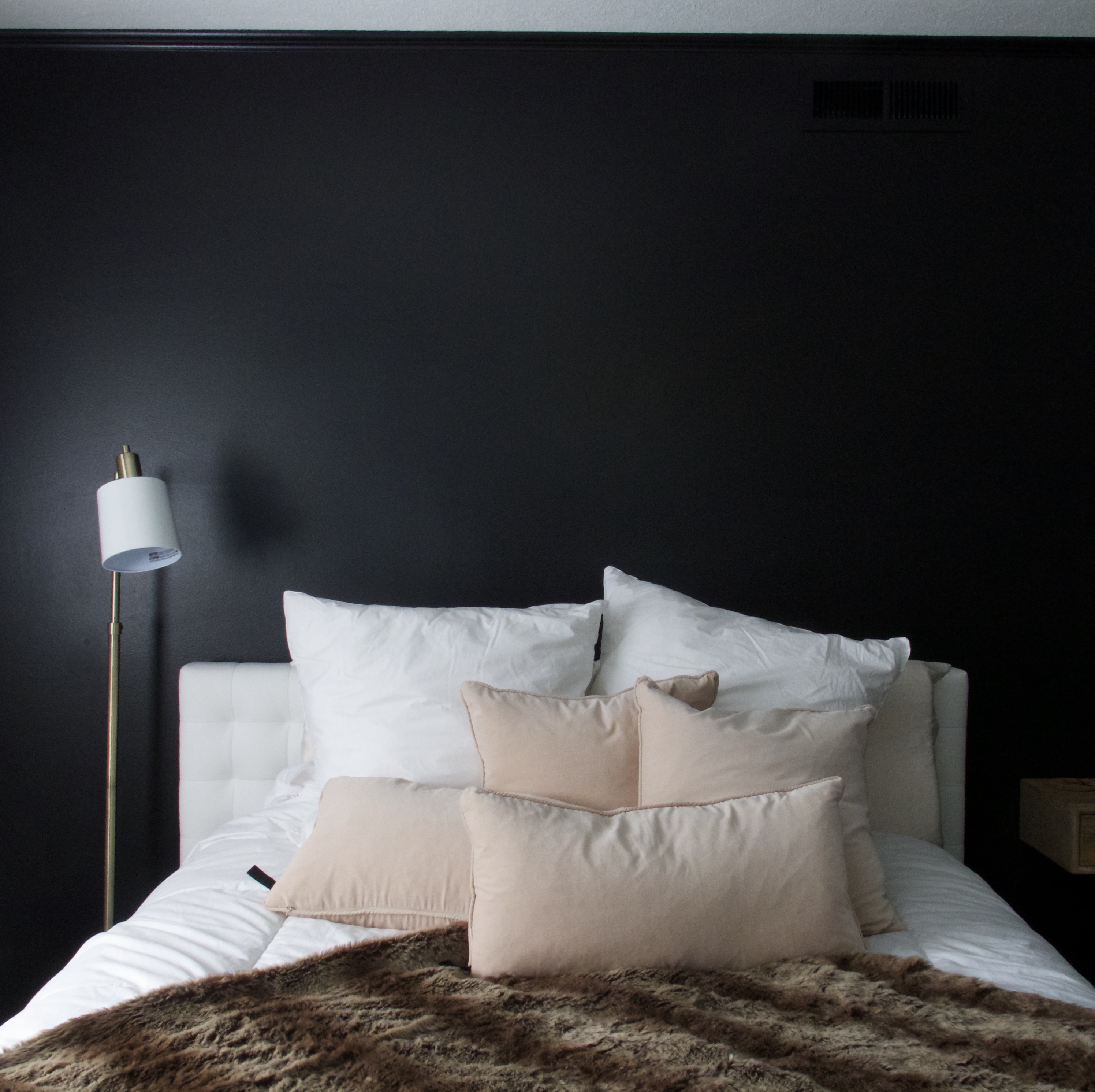 Black Accent Bedroom Wall With Black trim - Shepard Painting Solutions ...