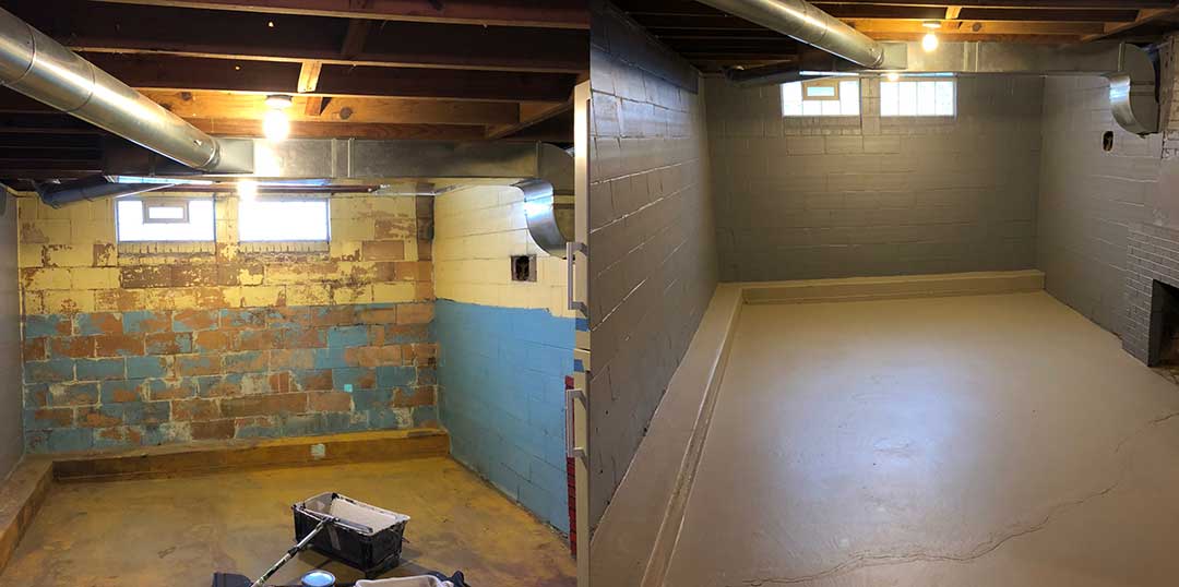 Basement - Before and After