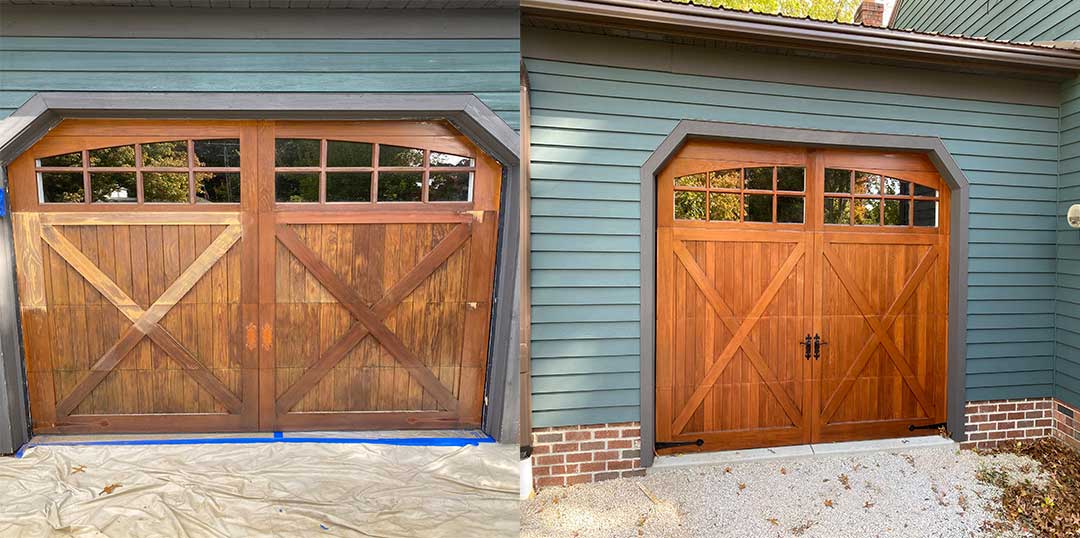 Garage Door - Before and After