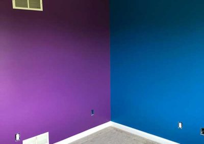 Kids Room Purple Blue Accent Walls