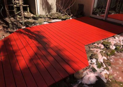 Red Deck Patio