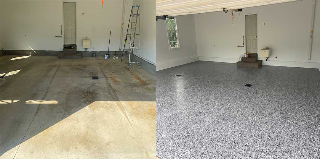 Shepard Painting Solutions - Before and After Floor Coating